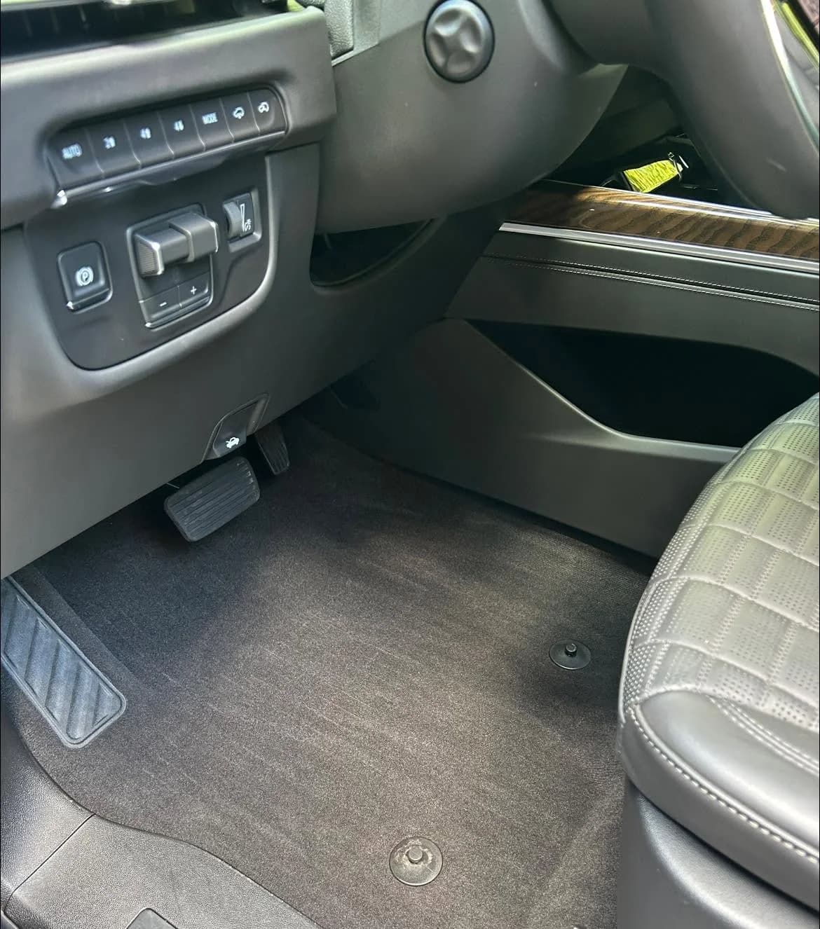 Driver carpet and pedals