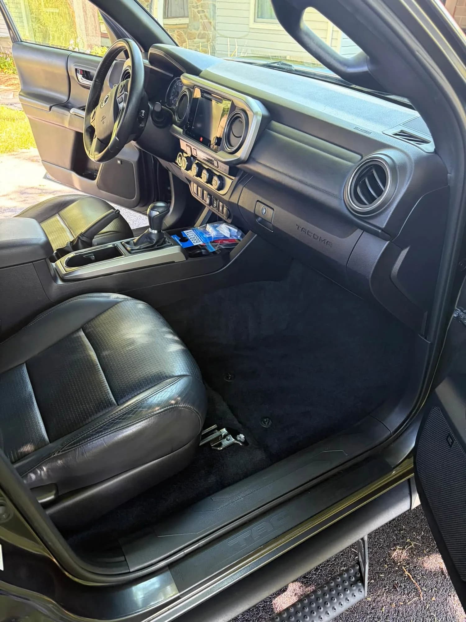 Toyota Tacoma front passenger seating and floor mat